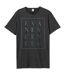 Unisex adult block evanescence t-shirt charcoal Amplified-1