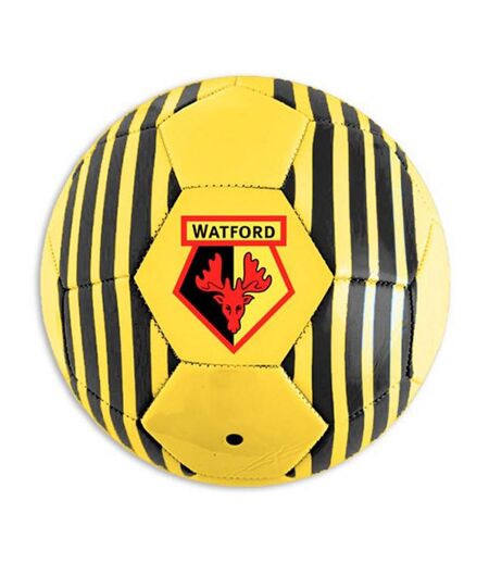 Watford FC - Ballon de football GROVER (Jaune/Noir/Rouge) (Taille 5) - UTSG18523