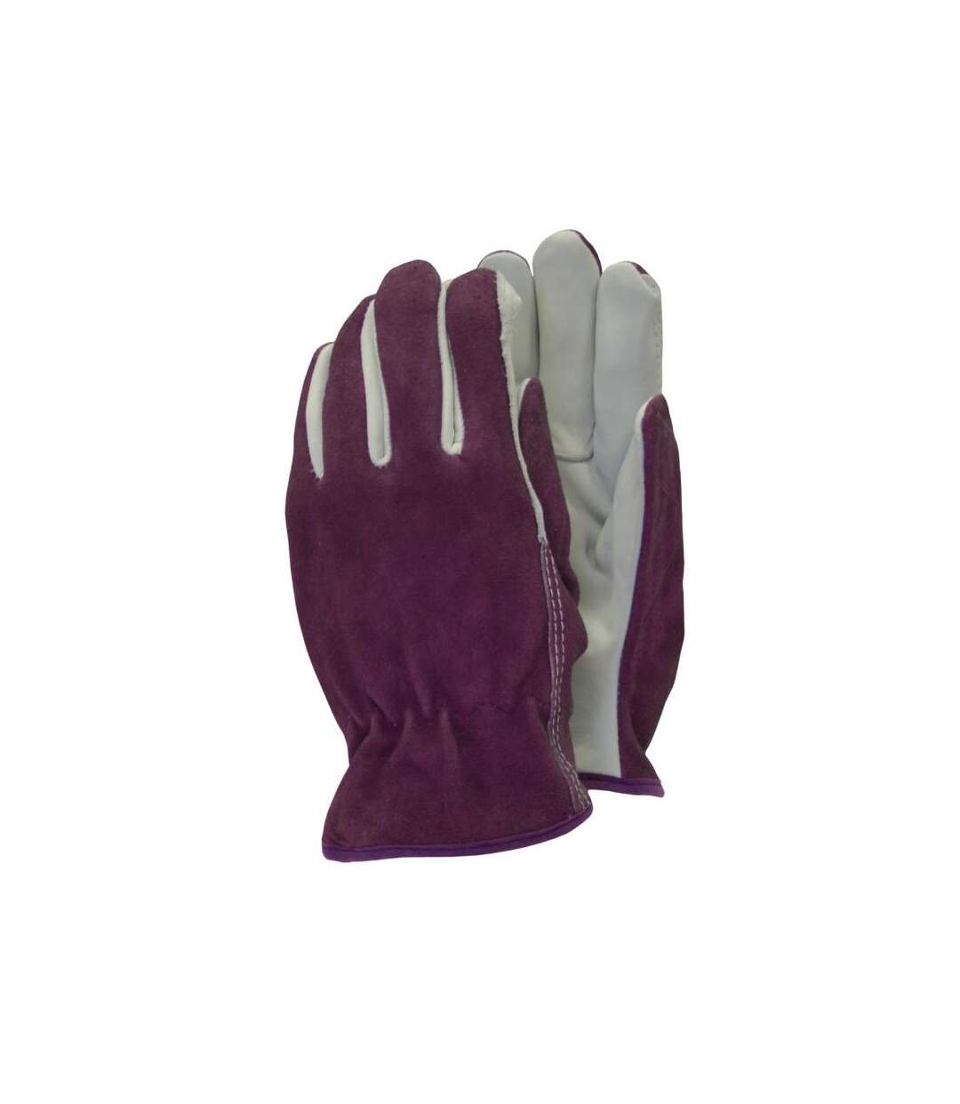 Gants de jardinage premium adulte m violet / gris Town & Country-1