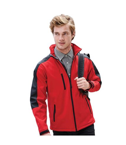 Regatta Mens Hydroforce 3-Layer Softshell Jacket (Wind Resistant, Water Repellent & Breathable) (Classic Red/Black) - UTRW1215