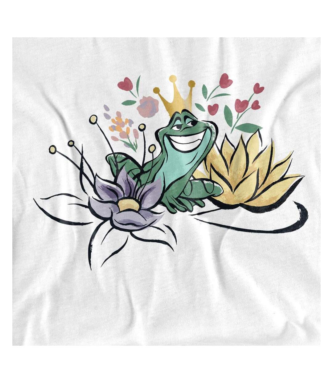 T-shirt adulte blanc The Princess and the Frog-3