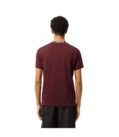 T-shirt Homme Rouge Bordeaux Lacoste
