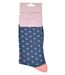 Miss Sparrow - Ladies Heart Patterned Breathable Novelty Bamboo Socks