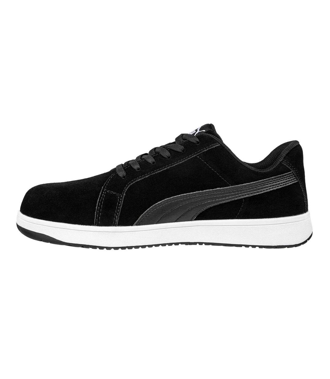 Mens Iconic Suede Low Trainers Black Puma Safety-3