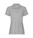 Polo Premium Femme Gris Clair Chiné Fruit Of The Loom-1