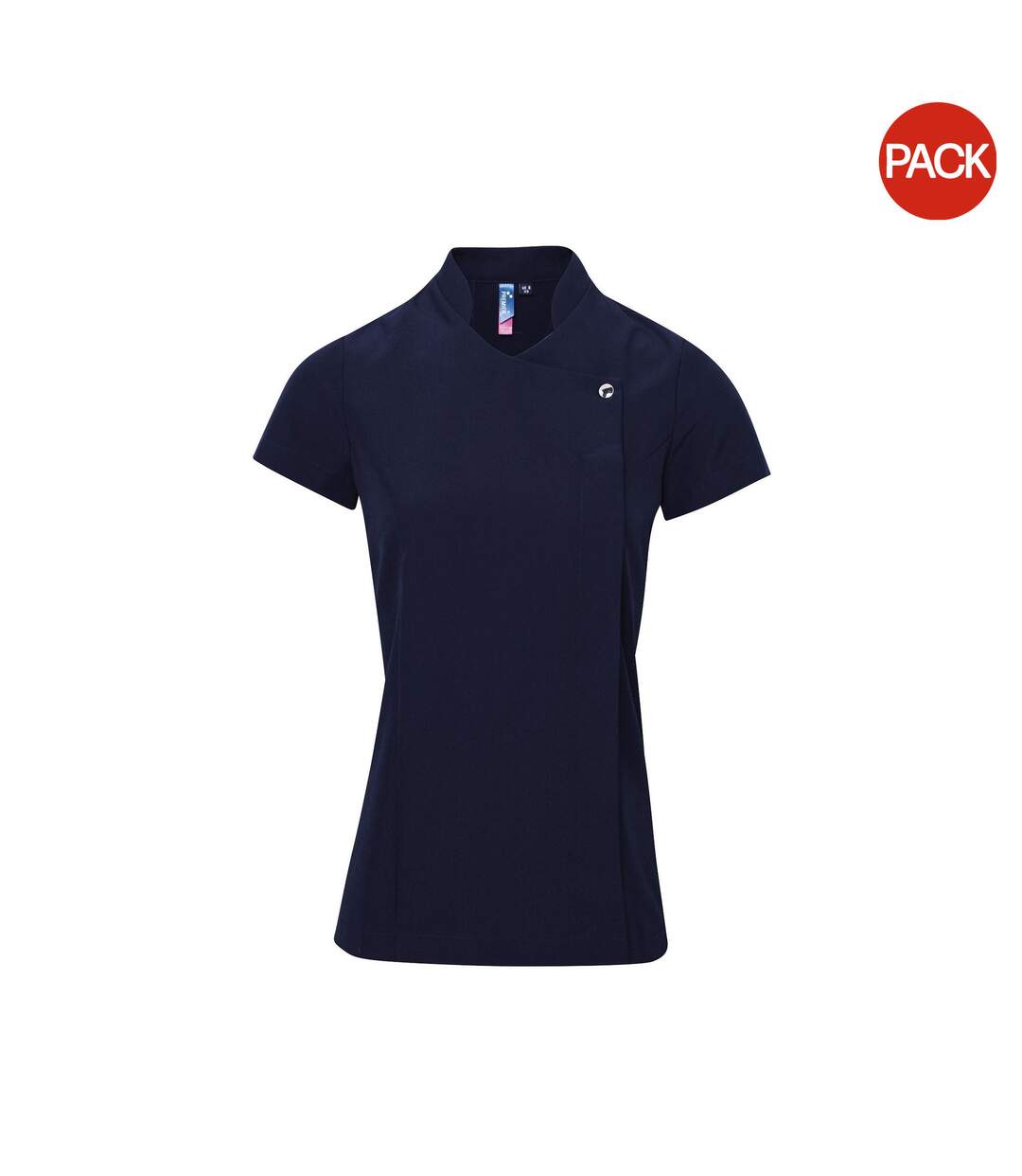 Pack Of 2  Ladies/womens *blossom* Tunic / Health Beauty & Spa / Workwear  Navy Premier-2