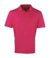 Premier Mens Coolchecker Pique Short Sleeve Polo T-Shirt (Hot Pink)