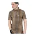 Unisex Adult Checked Shirt Black White Orange Lambretta-4