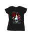 Disney Femme/Ladies Alice In Wonderland - T-shirt en coton avec fleurs (Noir) - UTBI6921-1