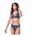 Womens/ladies Sophisticated Bikini Top Pewter Biba-2