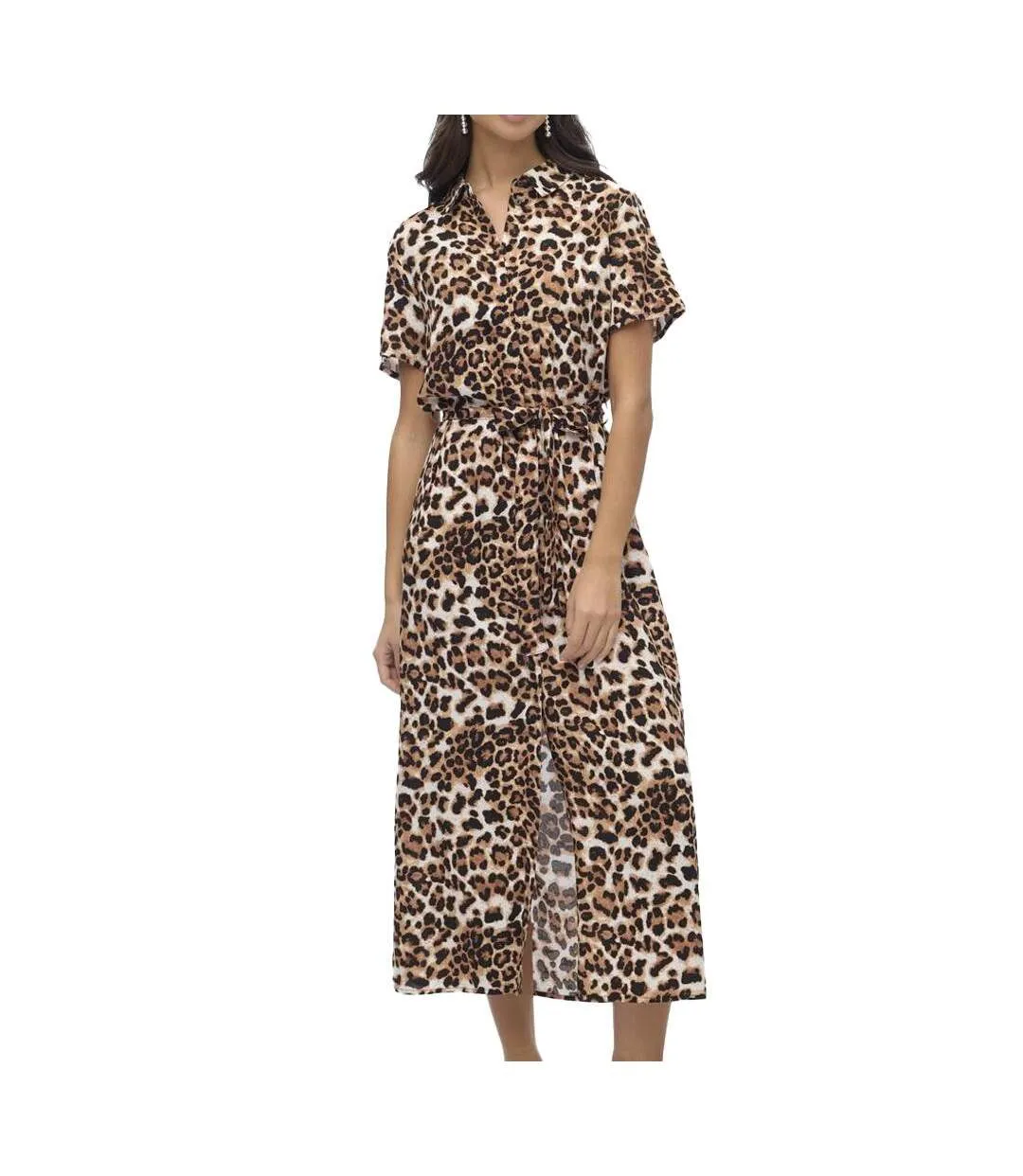 Robe blanc/noir à motifs femme vero moda joy-1