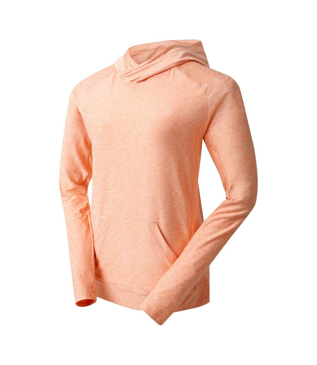 Sweat à capuche sprint city femme pêche pâle chiné Dare 2b-3