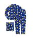Ensemble De Pyjama Long Motif/style Rétro Femme Bleu Care Bears-2
