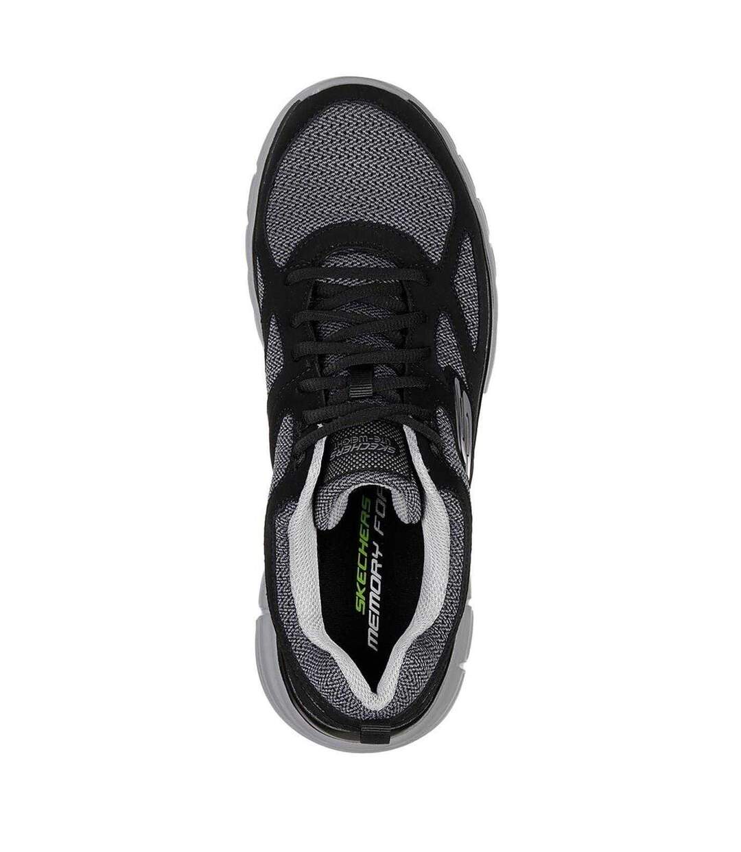 Baskets Burns Agoura Homme Noir Gris Skechers-4