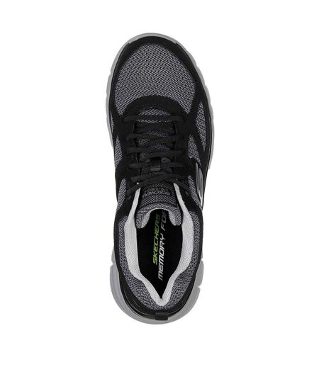 Baskets Burns Agoura Homme Noir Gris Skechers