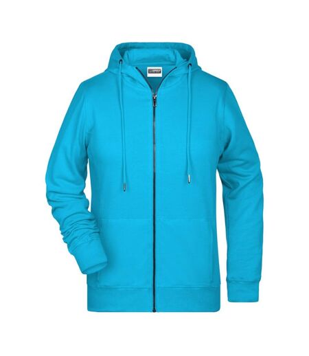 Veste À Capuche Femme Turquoise Vif James And Nicholson