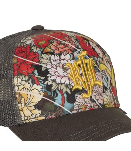 Casquette trucker imprimée filet logo brodé visière imprimée Maiko Rock'n Free Life