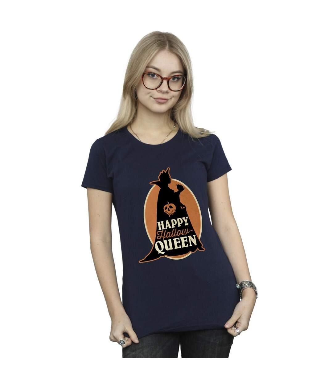 Disney T-shirt en coton Femmes/Dames Villains Hallow Queen (Bleu marine) - UTBI44563-2