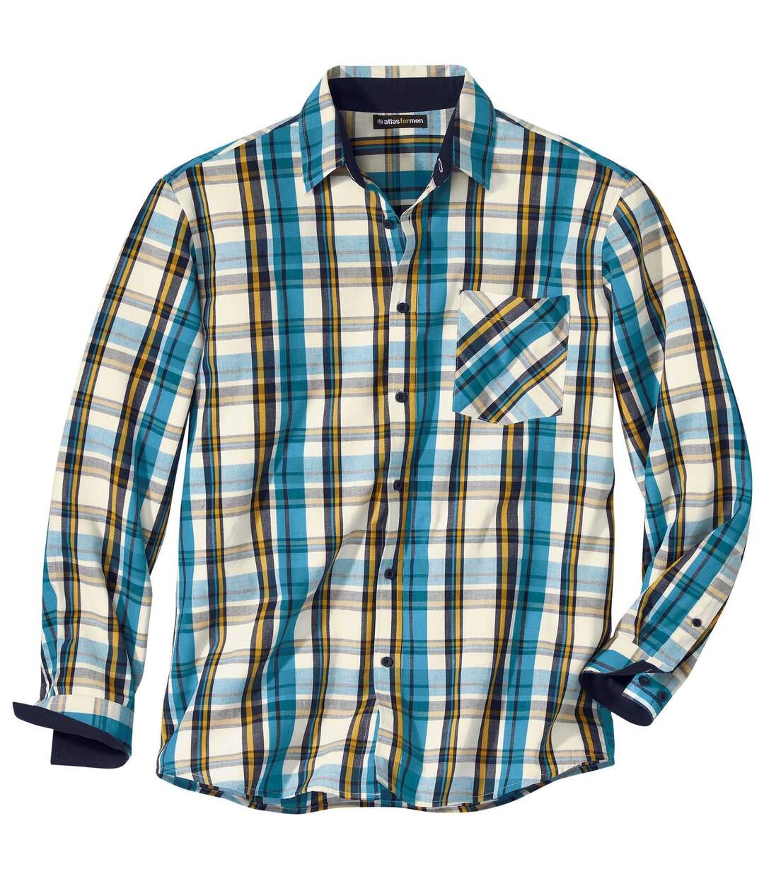 Kockás puplin ing Atlas For Men
