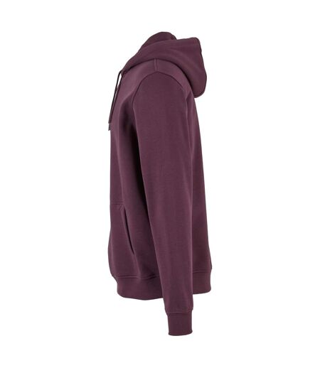 Mens heavy pullover hoodie plum purple Build Your Brand