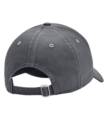 Mens Lockup Dad Hat Grey Under Armour