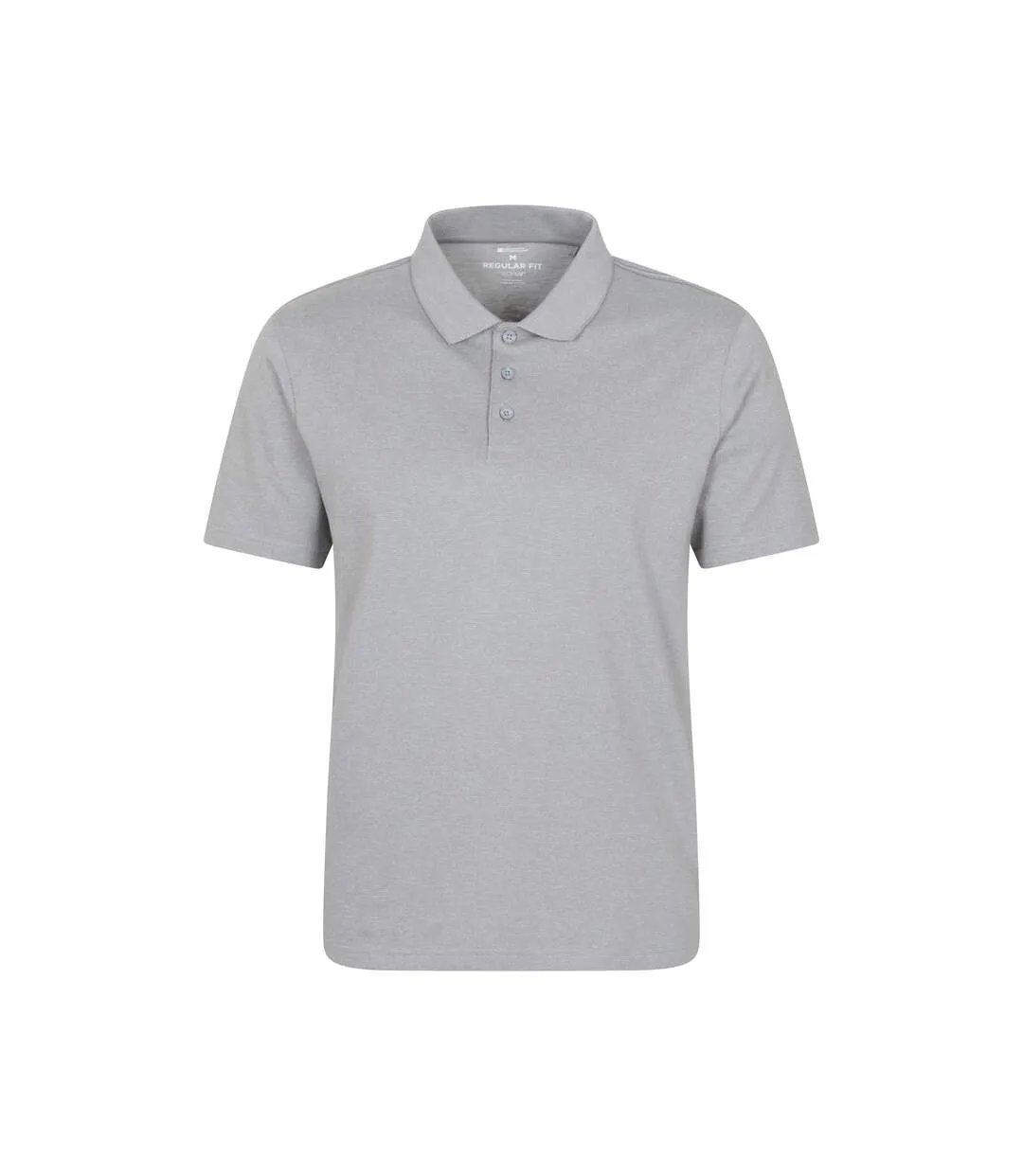 Polo Manches Courtes Motif/style Texturé Cordyline Homme Gris Mountain Warehouse-1