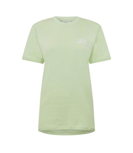 Womens/ladies Crew Neck Oversized T-shirt Seafoam White Umbro