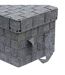 Lot de 2 Boîtes de Rangement Lise 35cm Gris-4