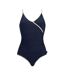 Maillot De Bain 1 Pièce À Col V Et Bretelles Ajustables Kyra Femme Bleu Marine Regatta-2
