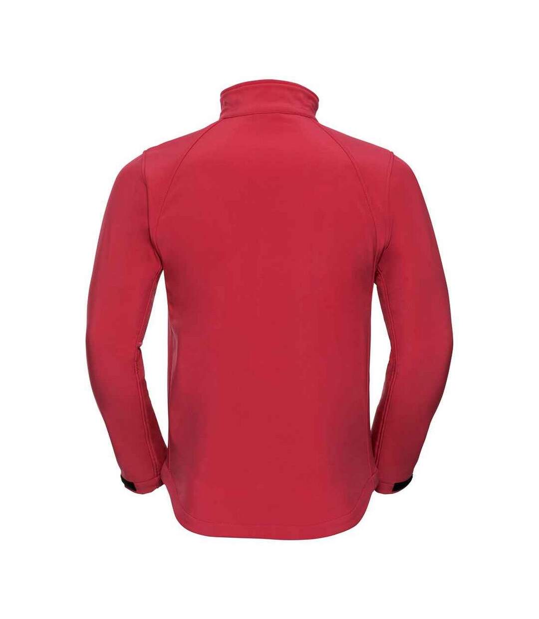 Mens plain soft shell jacket classic red Russell