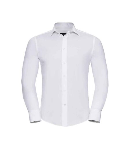 Chemise Manches Longues Homme Blanc Russell Collection