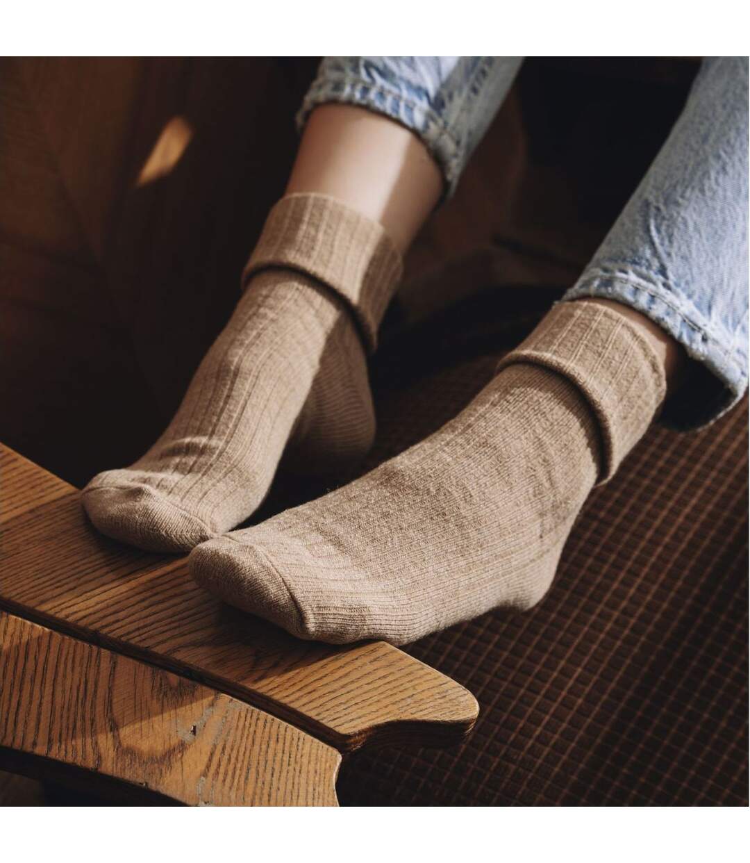Steven - 3 Paires Femme Chaussettes Laine Mi-mollet Respirant Chaudes-3