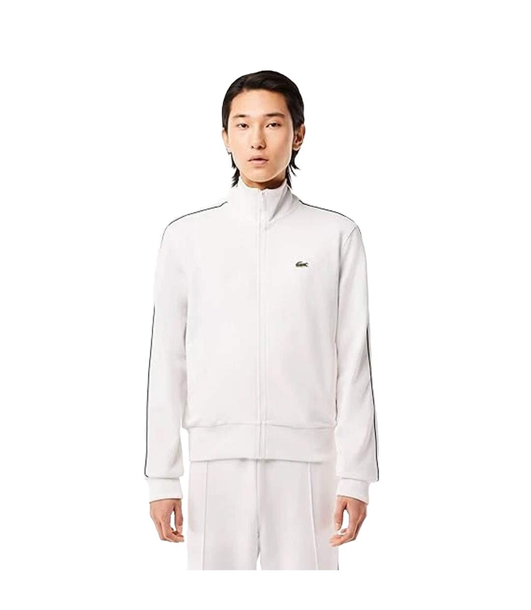 Mens Paris Pique Track Jacket Cream Lacoste-4