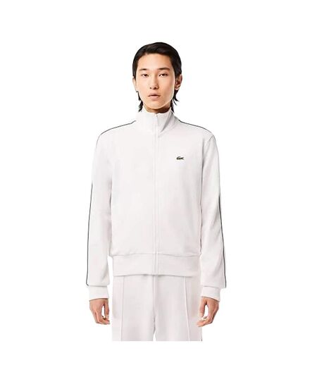 Mens Paris Pique Track Jacket Cream Lacoste