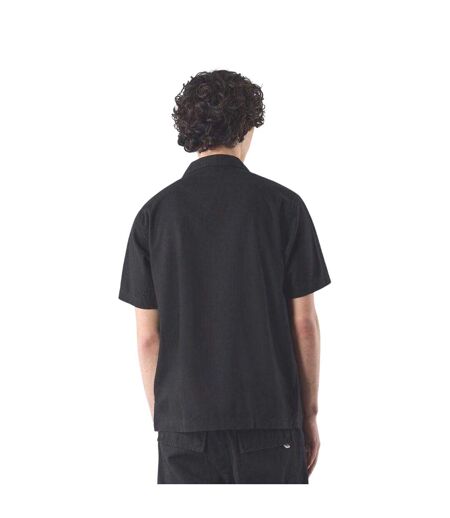 Mens Regular Short-sleeved Shirt Black Pretty Green