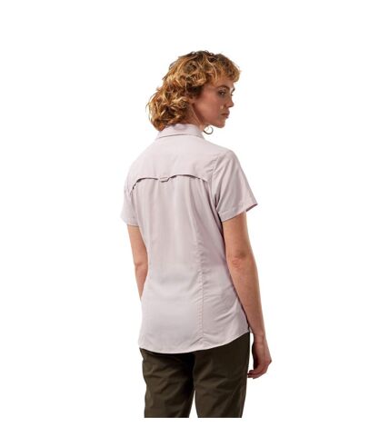Craghoppers Womens/Ladies NosiLife Adventure II Short Sleeved Shirt (Brushed Lilac) - UTCG1128