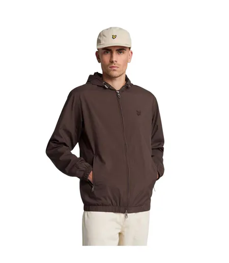 Blouson Aviateur Motif/style Aigle Tonal Homme Vert Lyle & Scott