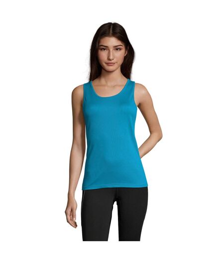 Débardeur Sporty Femme Turquoise Pâle SOLS