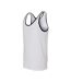 Canvas Womens/Ladies Jersey Sleeveless Tank Top (White/Black)