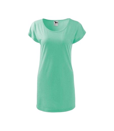 Robe Décontractée Motif/style Uni Love Femme Menthe Malfini