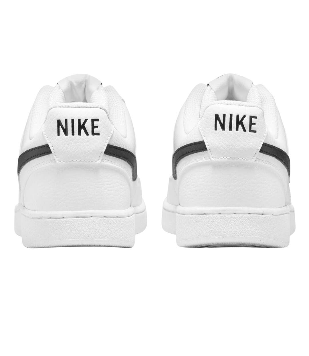 Mens Vision Low Leather Trainers White Black Nike-2