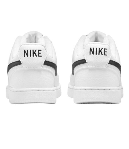 Mens Vision Low Leather Trainers White Black Nike