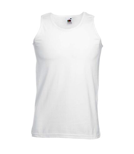 Fruit Of The Loom Mens Athletic Sleeveless Vest/Tank Top (White)
