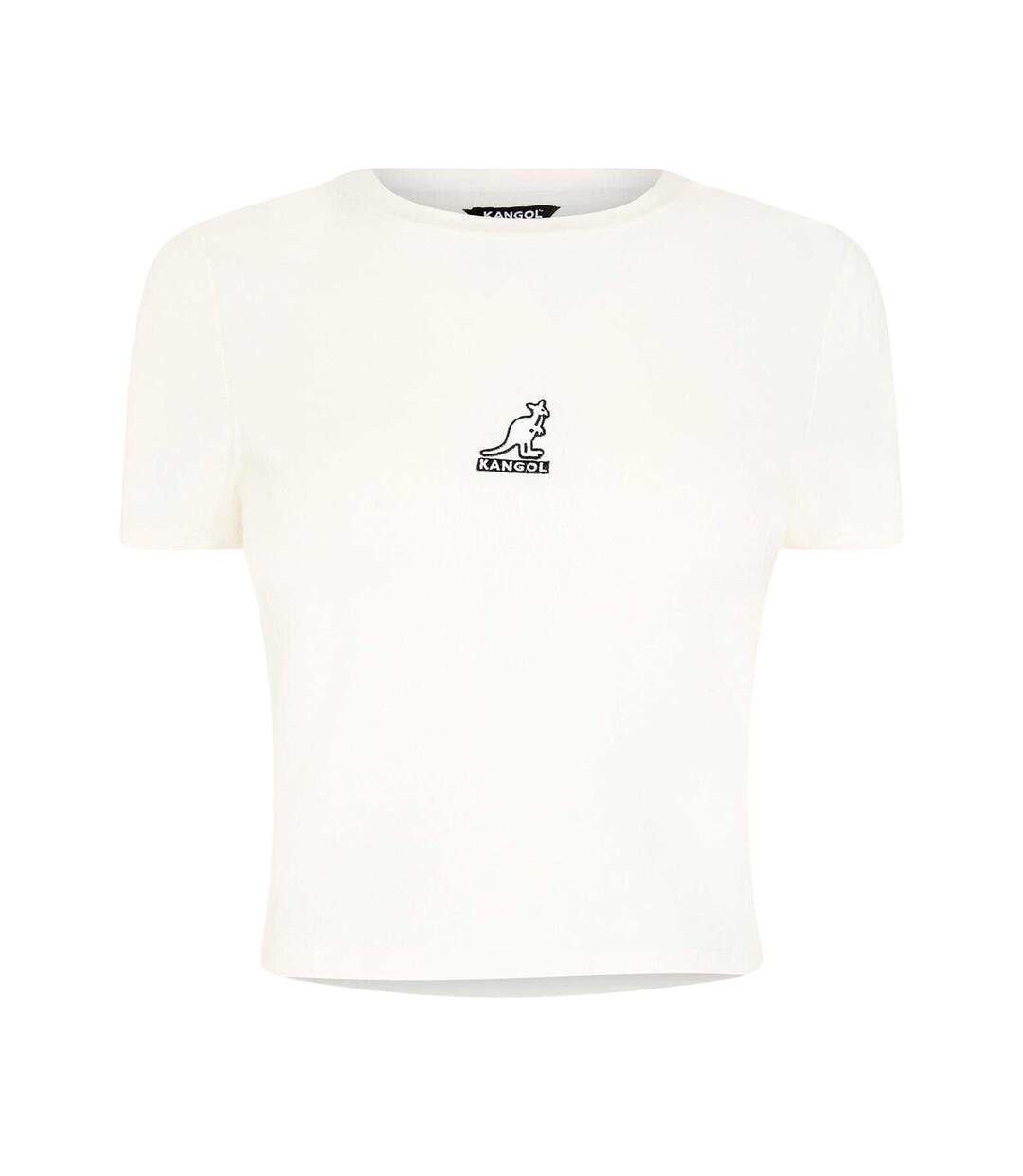 T-shirt Motif/style Imprimé Graphique Femme Blanc Kangol-1