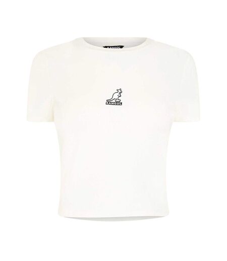 T-shirt Motif/style Imprimé Graphique Femme Blanc Kangol