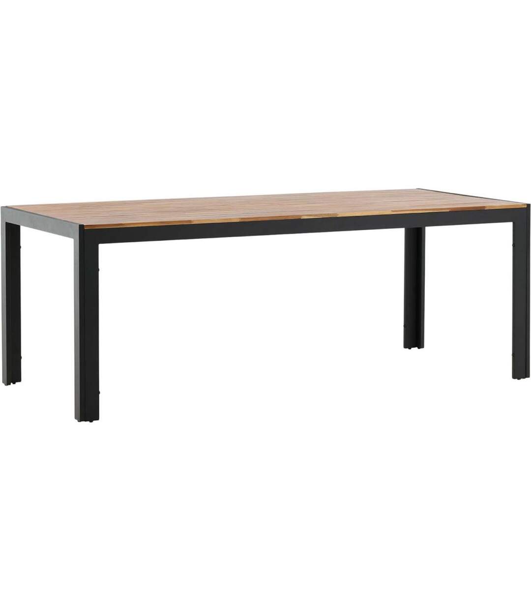 Table de jardin en aluminium et acacia 205 x 90 cm Bois-1