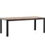 Table de jardin en aluminium et acacia 205 x 90 cm Bois-1