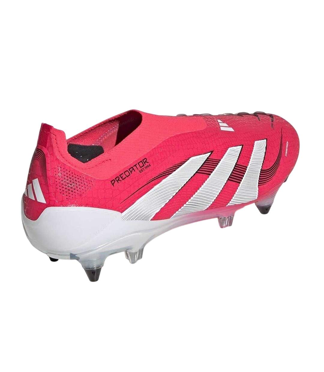 Chaussures De Foot Pour Terrain Souple Motif/style 3 Rayures Predator Elite Homme Rouge Blanc Adidas-2