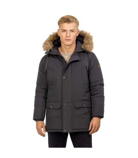Parka Hiver Motif/style Uni Homme Gris Minoti