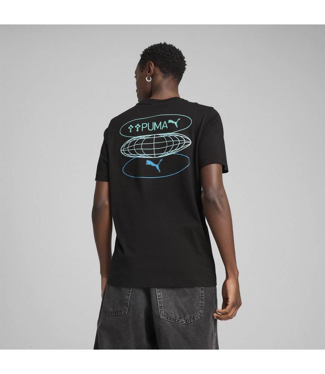 Mens Ess No.1 Logo Regular T-shirt  Black Puma-3